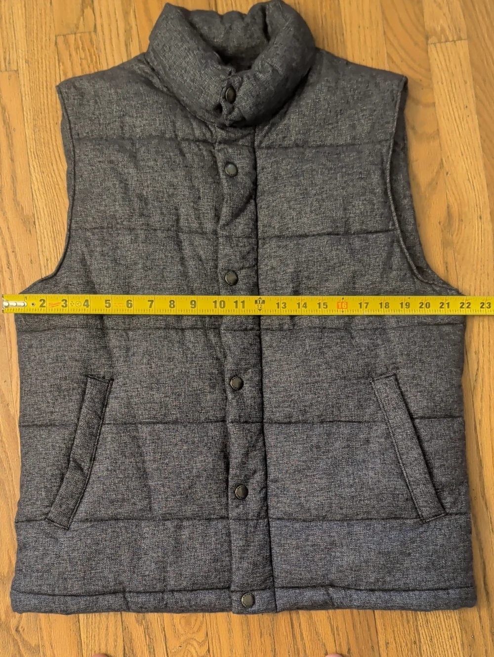 Banana Republic Quilted  Vest in Heathered Blue